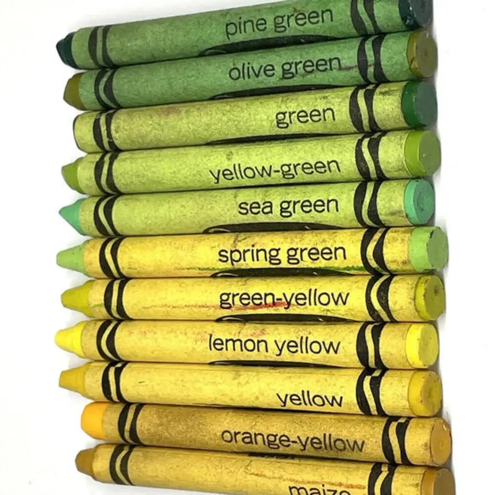 CRAYOLA Binny Smith RARE RETIRED Colors Crayons Finger Paint‎ LOT Vintage